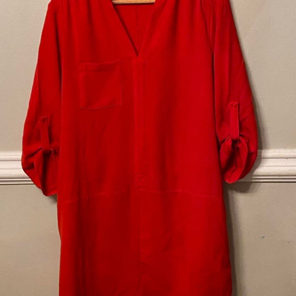 Lush-clothing Women's Red and Orange Blouse